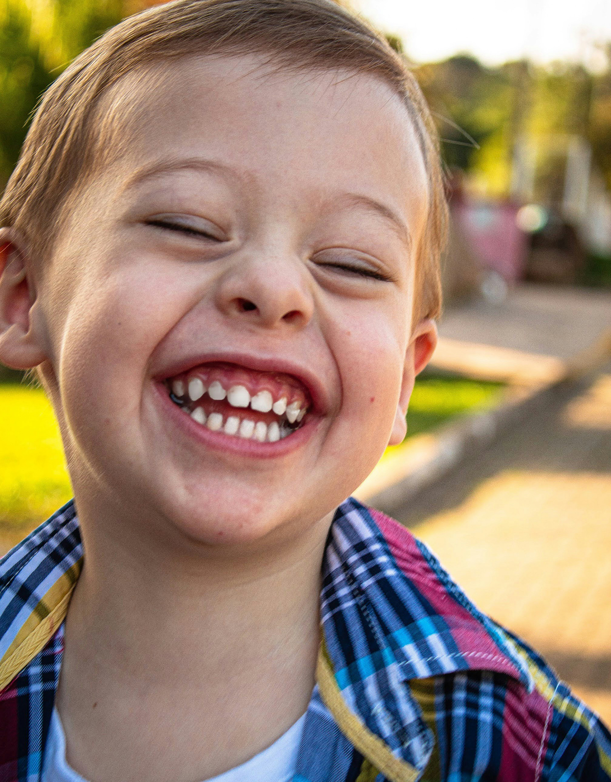 image of boy laughing