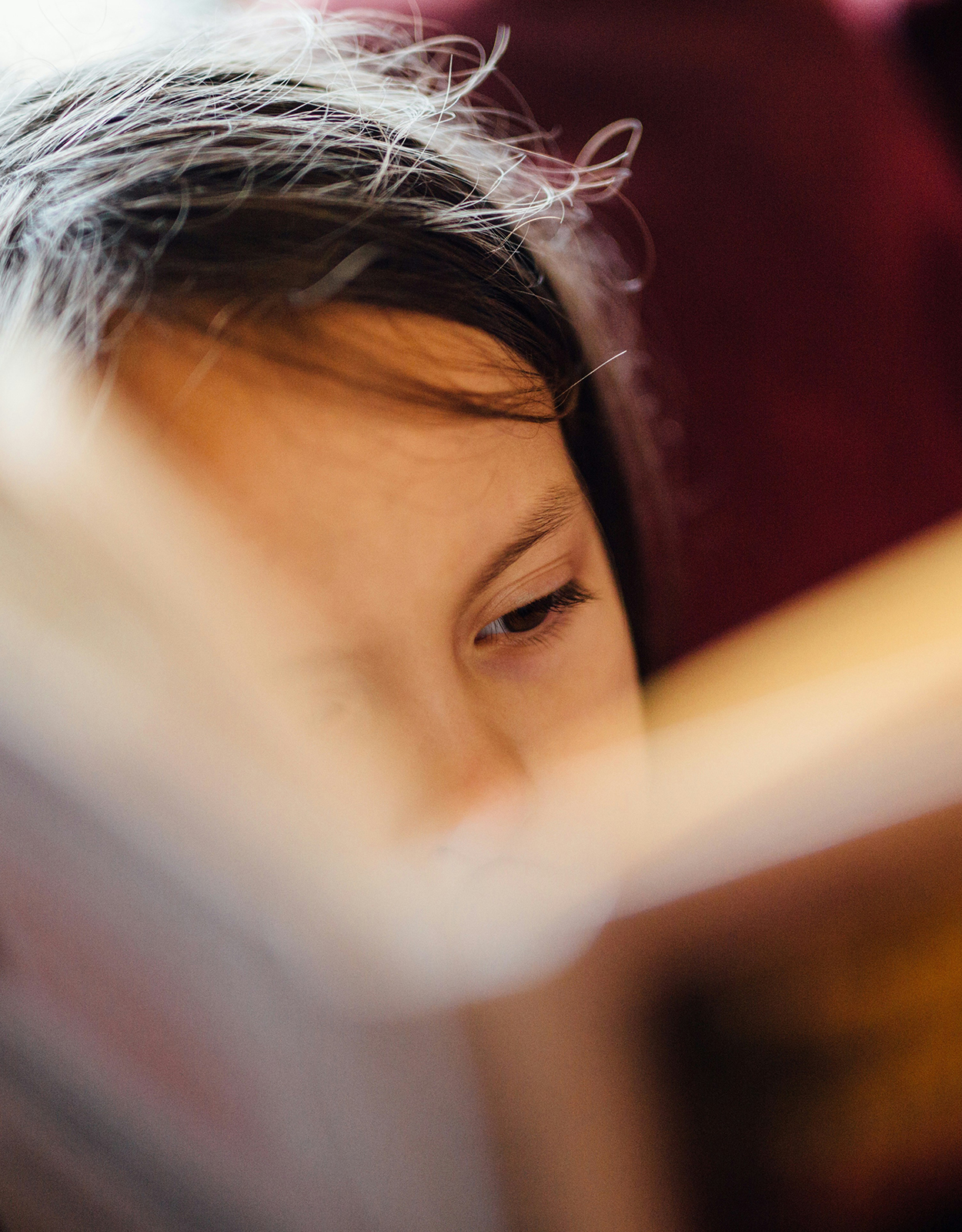 image of girl reading